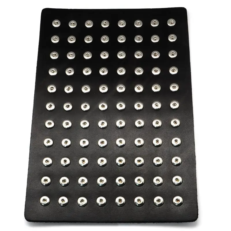 Leather Spring Snap Display with Brass Snap, Black, 300x210x3mm, Hole: 5mm; Fit Snap Button in 4~5mm knob Leather Spring Snap Display with Brass Snap, Black, 300x210x3mm, Hole: 5mm; Fit Snap Button in 4~5mm knob