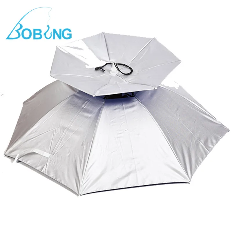 

Outdoor Large Double-deck Umbrella Windproof Umbrella double Fishing Gear Supplies Sunshade Rainy anti-UV Umbrella Hat Cap