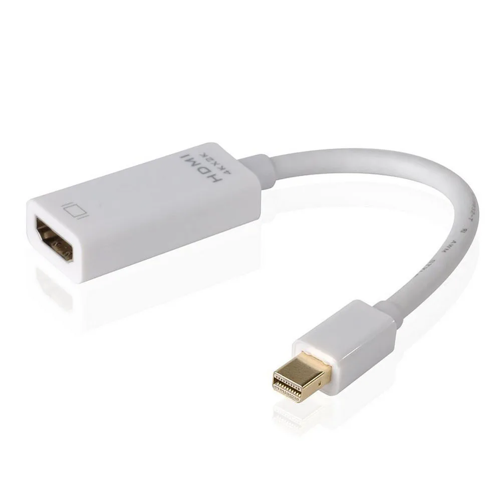 Mini Display Port for Apple MacBook Pro iMac MacBook Air Mini Laptop for HDMI HDTV AV TV Support 4K resolution 3D adapter cable