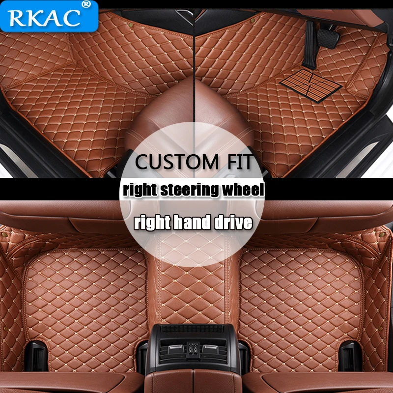 RKAC для правого привода пользовательские автомобильные коврики для Honda civic crider vezel fit Accord CRV XRV Odyssey Jazz City crosstour