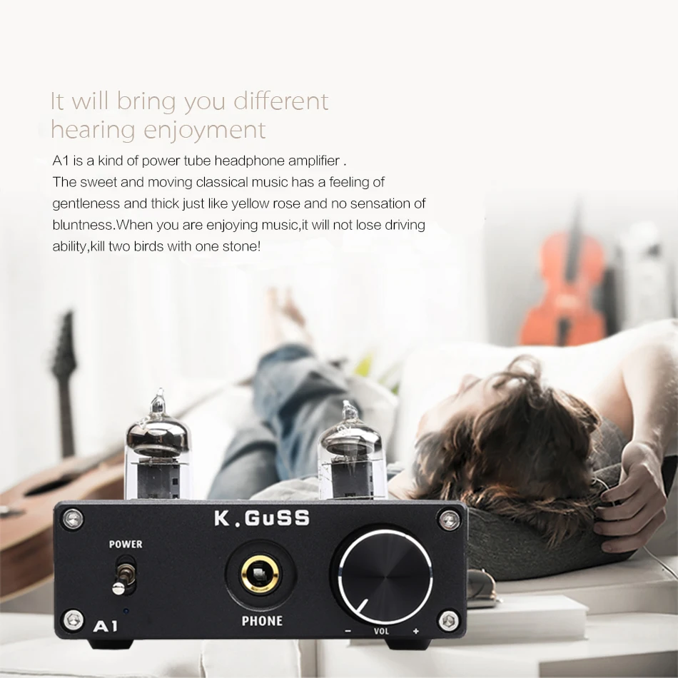 KGUSS A1 MINI 6J1 аудио трубка желчи усилитель для наушников NE5532 6K4 ...