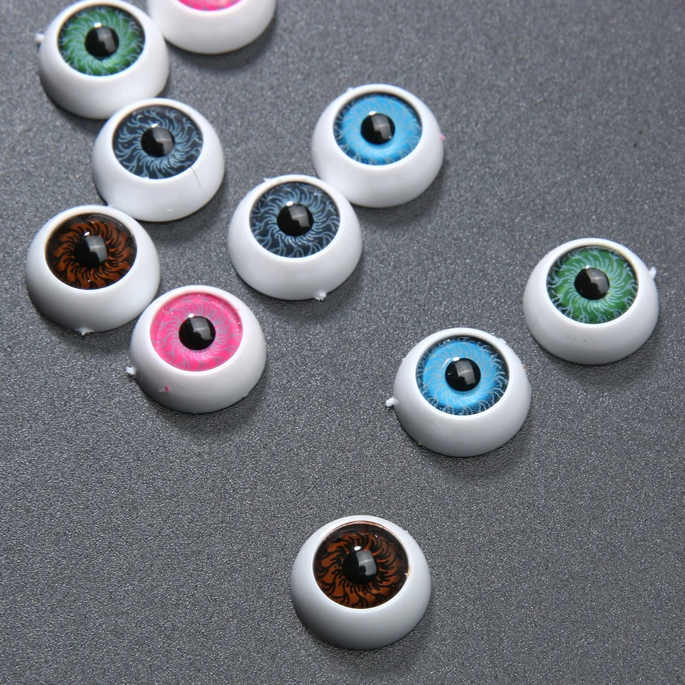 100 шт 6-12 мм безопасные пластиковые глаза кнопка для плюшевого мишки куклы фигурки животных коробка DIY кукла аксессуары для шитья
