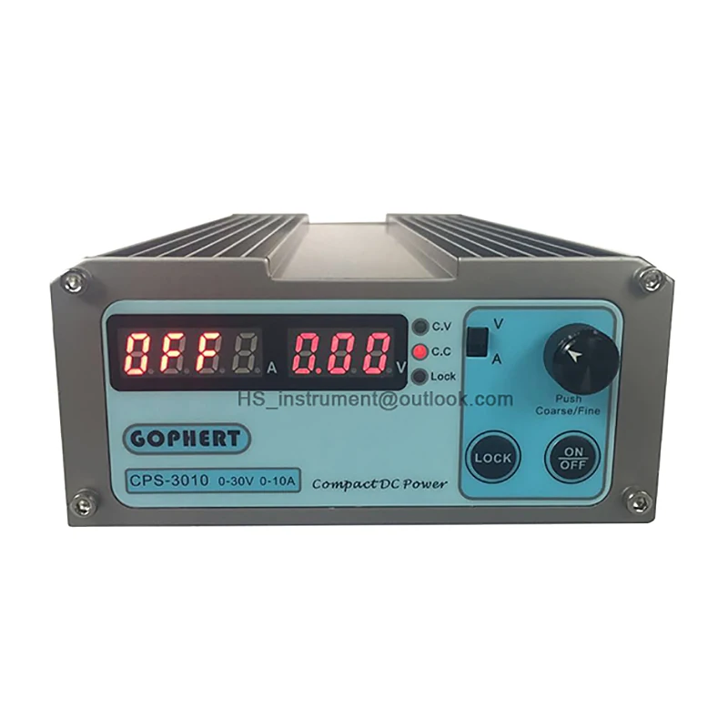 

NEW&ORIGINAL CPS-3010 300W (110Vac/ 220Vac) 0-30V/0-10A, Gopher Compact Digital Adjustable DC Power Supply