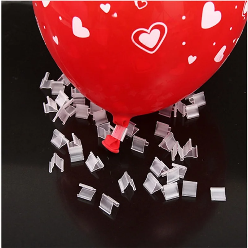 50 Pcs/ Lot "V" Shape Balloons Sealing Clip Balloon Clips Ballon Clips