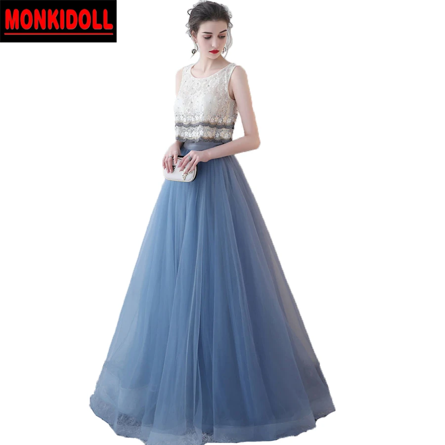 Dusty blue semi formal dress Clearance