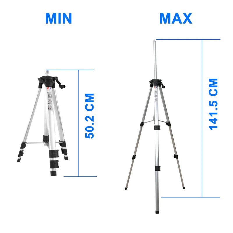 Kaitian 1,4 м Штатив для 12 линий уровня лазеров с удлинителем регулируемая высота плюс дополнительный съемный регулируемый кронштейн