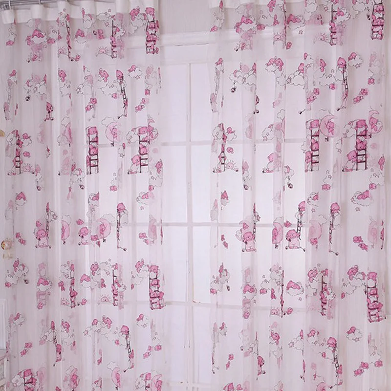 Ours Motif Rideau Fil Imprimé Organdi Net Rideaux Enfants Chambre ... Ours Motif Rideau Fil Imprimé Organdi Net Rideaux Enfants Chambre ...