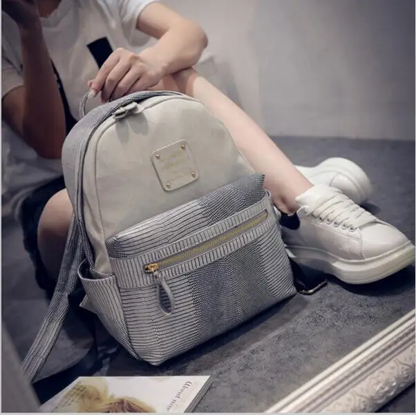 

New Fashion Women's Backpack Polyurethane Leather Backpack Girl's Schoolbag High Quality Ladies Bag Designer Women's Backpack
