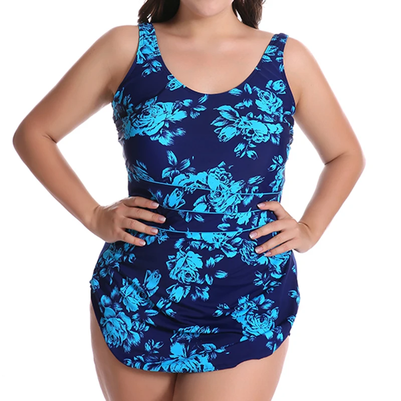 Kaufen Push Up Neue 2018 Ein Stück Bademode Frauen Heißer Verkauf Floral Print Brazilian Badeanzug Plus Größe Badeanzug Sexy Halter beachwear