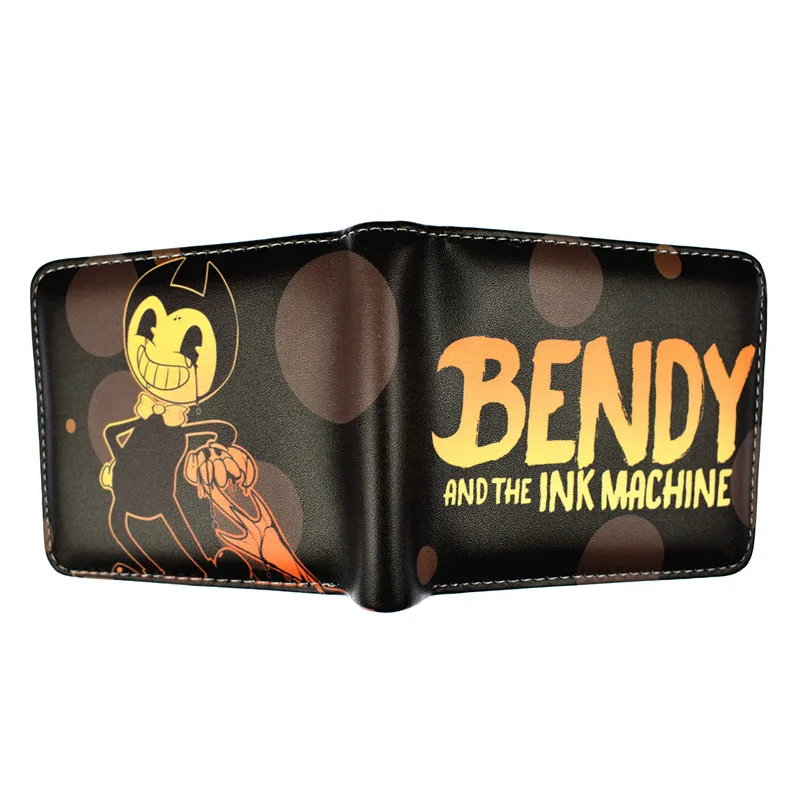 Игра Бенди и машина чернил короткий кошелек аниме кошельки с персонажами мультфильмов Кошелек для монет - Цвет: YM18402