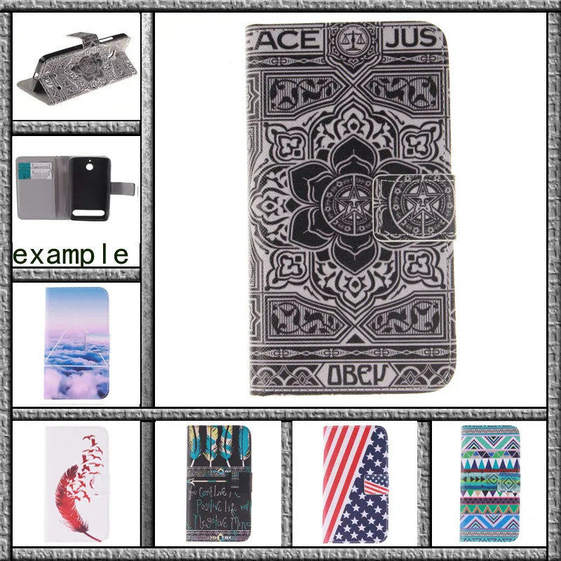 For Sony Xperia E4 Dual E2114 E2124 E2115 E2104 E2105 android phone touch cheap Luxury wallet Protector Shell for sony E4 case