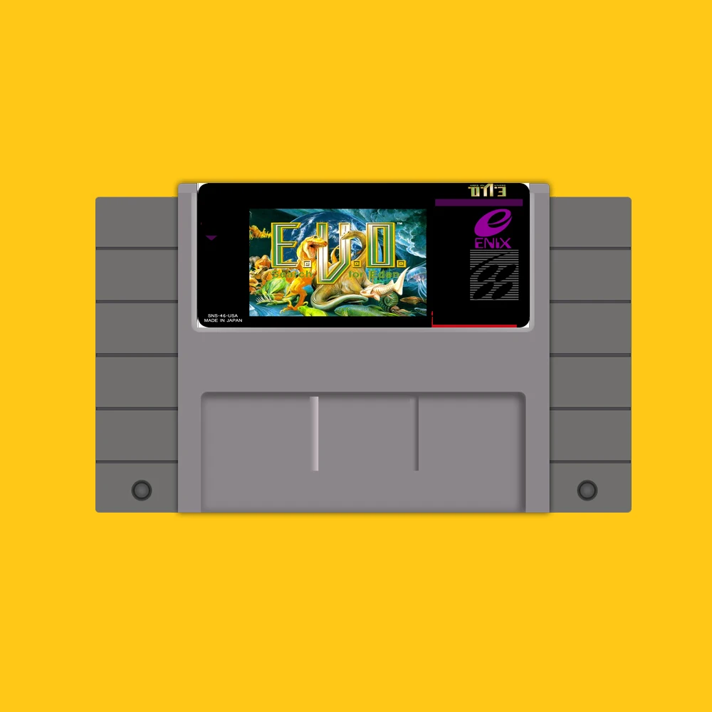 E. V.o-поиск Eden 46 Pin 16 Bit Grey Game Card для игроков США NTSC с функцией сохранения |