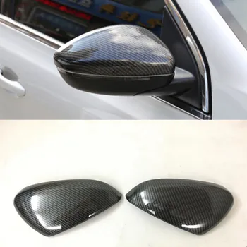 

Luxurious ABS Chrome Rear view Mirror Cover For Peugeot 3008 II 2017 2018 2019 MK2 3008 GT Carbon Fiber Car Styling Accessorie