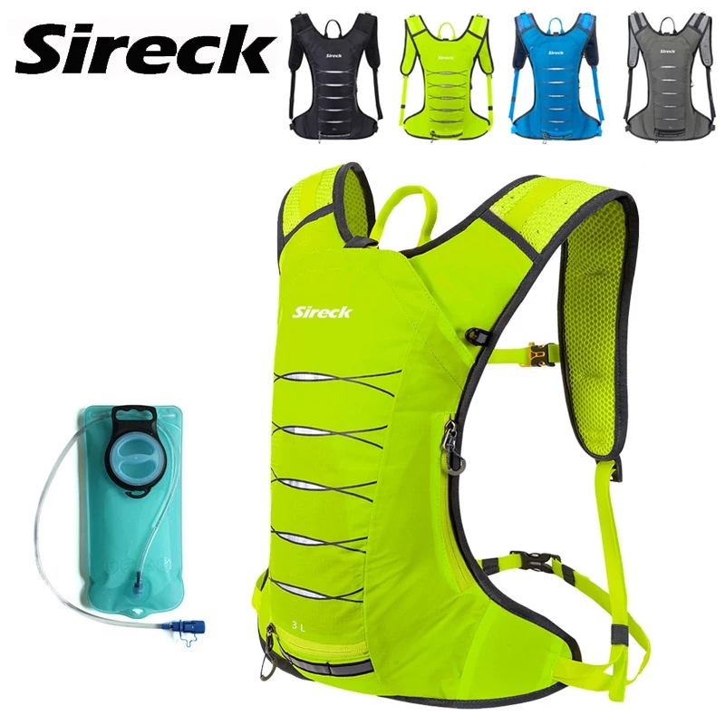 

Sireck Reflective Camping Backpack Waterproof Climbing Hiking Backpack Running Cycling Rucksacks With 2L Water Bladder Bag