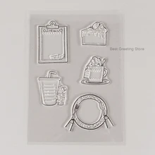 

Mini Blank Menu Clear Stamps Food planner Journal Stamps Planner