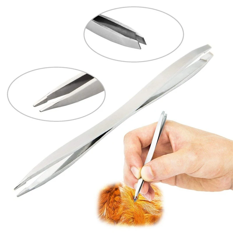 

2 in 1 Pet Dog Flea Treatment Tick Removal Hand Tool Set Multi-functional Fork Tweezers Clip Dog Cat Treatment Gadgets New