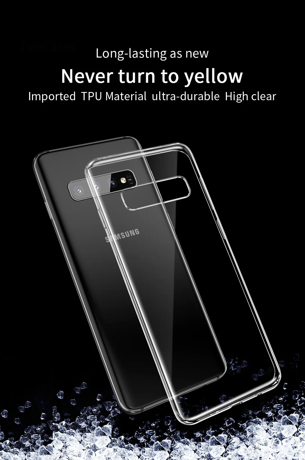 Прозрачный силиконовый мягкий ТПУ чехол для Galaxy A10 A20 A30 A40 A50 A70 M30 M20 M10 A6 A8 J4 J6 S10E S9 S8