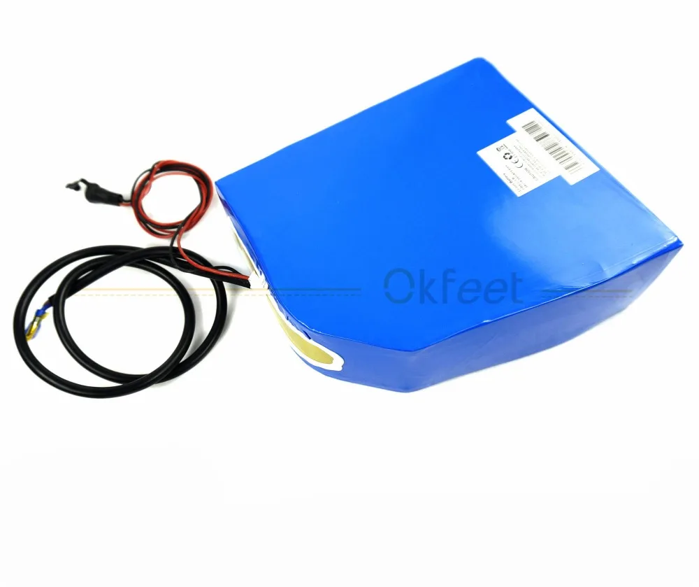 Clearance Okfeet  Battery 48V18.2AH For Electric Bicycle Lithium  Triangle Battery Samsung Cell E Bike Battery With 3A Charger 12