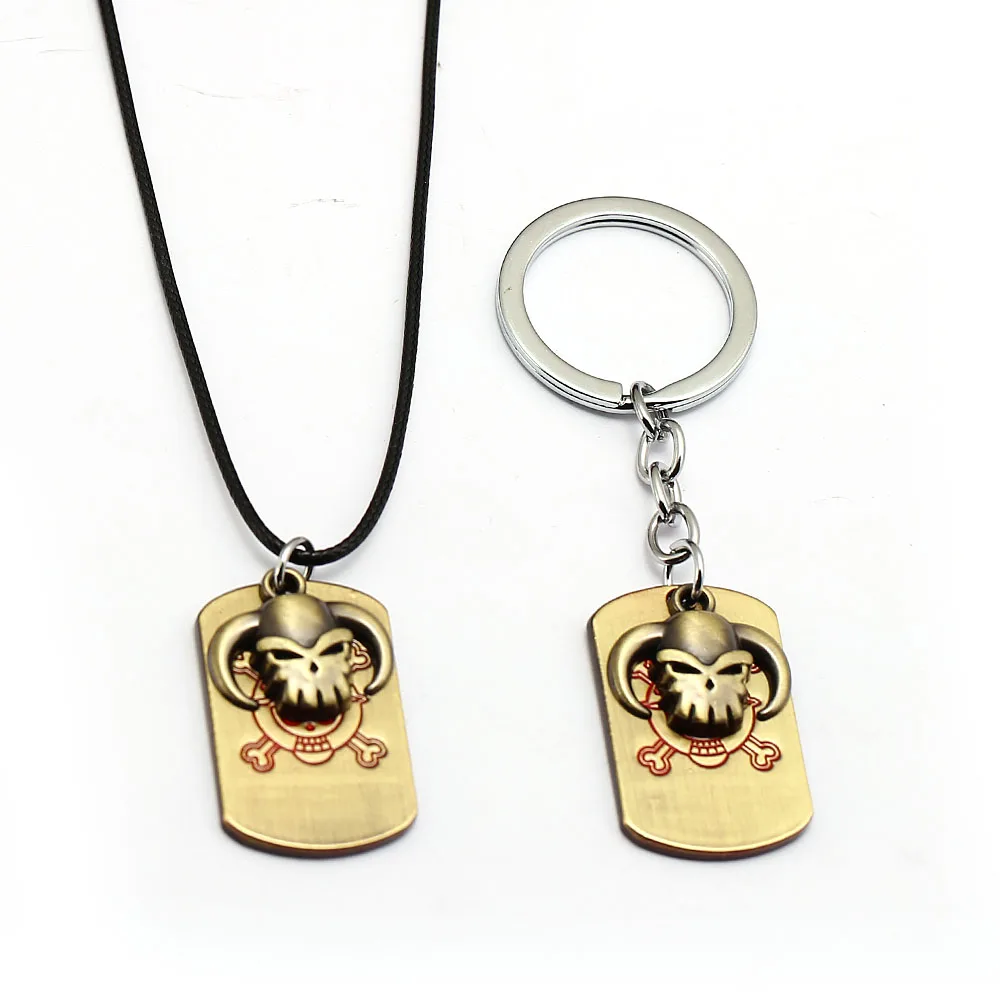 New Arrival Mjolnir Keychain For Men Fire Fighting Head Marker Keychain Necklace Pendants