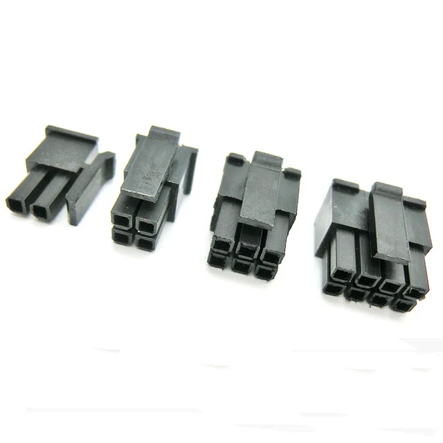 

10PCS 2P 4P 6P 8P 10P 12P 14P 16P Molex 4.2 Pitch Plastic Shell Connector Connector Plug Computer ATX Power Car 5777 Black