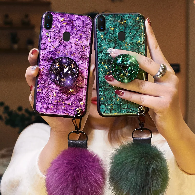 Чехол для Samsung Galaxy A10 A20 A30 A40 A50 A60 A70 A90 чехол S10 Plus S10e чехлы с блестящими плюшевыми