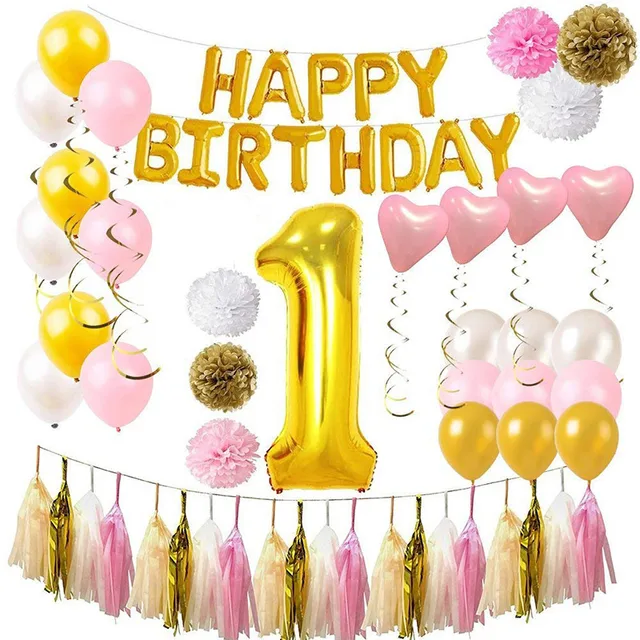 Nastasia Birthday Decoration Balloon 32 Inch Baby Shower Girls First Birthday Party Anniversaire Fille Fiestas Infantiles Ballons Accessories Aliexpress