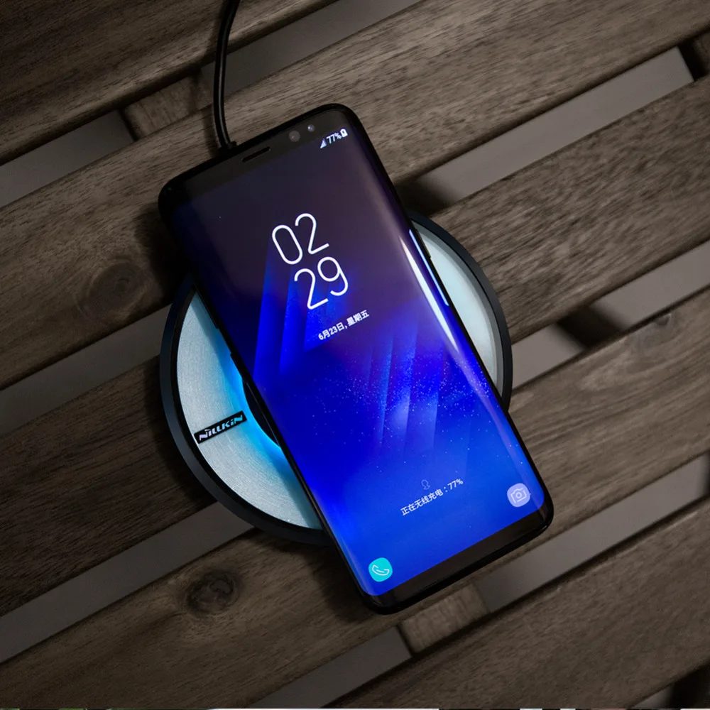 Qi Быстрое беспроводное зарядное устройство для samsung s10 S8 S9 Plus Note 9 Nillkin Быстрая зарядка для iPhone XS Max Беспроводное зарядное устройство