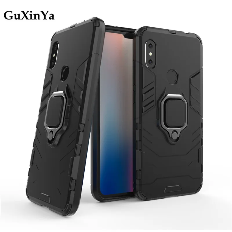 

Phone Cases For Xiaomi Redmi Note 6 Pro Case Luxury Armor Magnetic Ring Cover For Redmi Note 6 Pro Capa Redmi Note 6 Pro Fundas