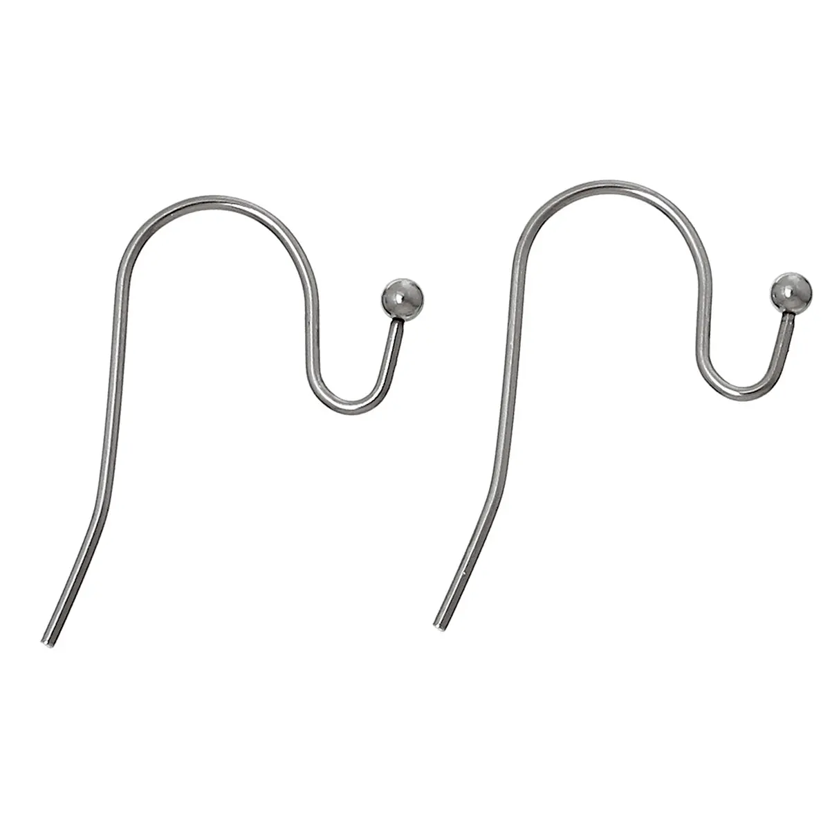 200Pcs Stainless Steel Earring Hooks - Gold & Silver Fish Hook Findings For Jewelry Making