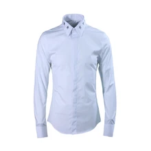 Осень Зима европейский американский тренд серебро пентаграмма вышитые мужская кофта с длинными рукавами волос рубашка стилиста