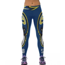 High Waist Women Leggings Eagle 3D Print font b Football b font Team Rugby Sexy Tights
