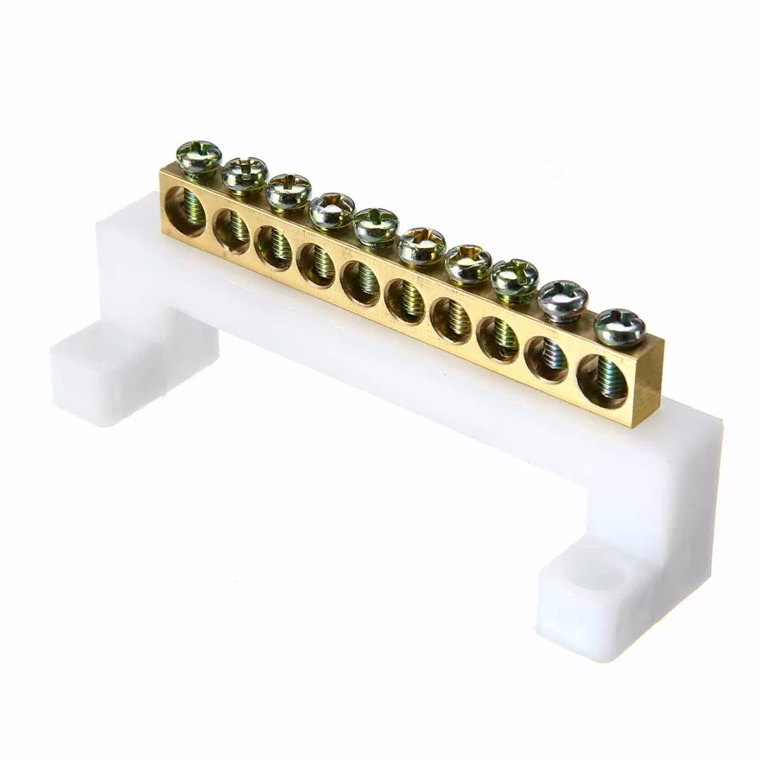 Buy 1pc Metal Plastic Screw Barrier Terminal Block 10