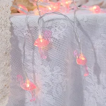 Светодиодный светильник с милыми фламинго, декоративный светильник для праздника, свадьбы, рождественской вечеринки, светильник для украшения комнаты