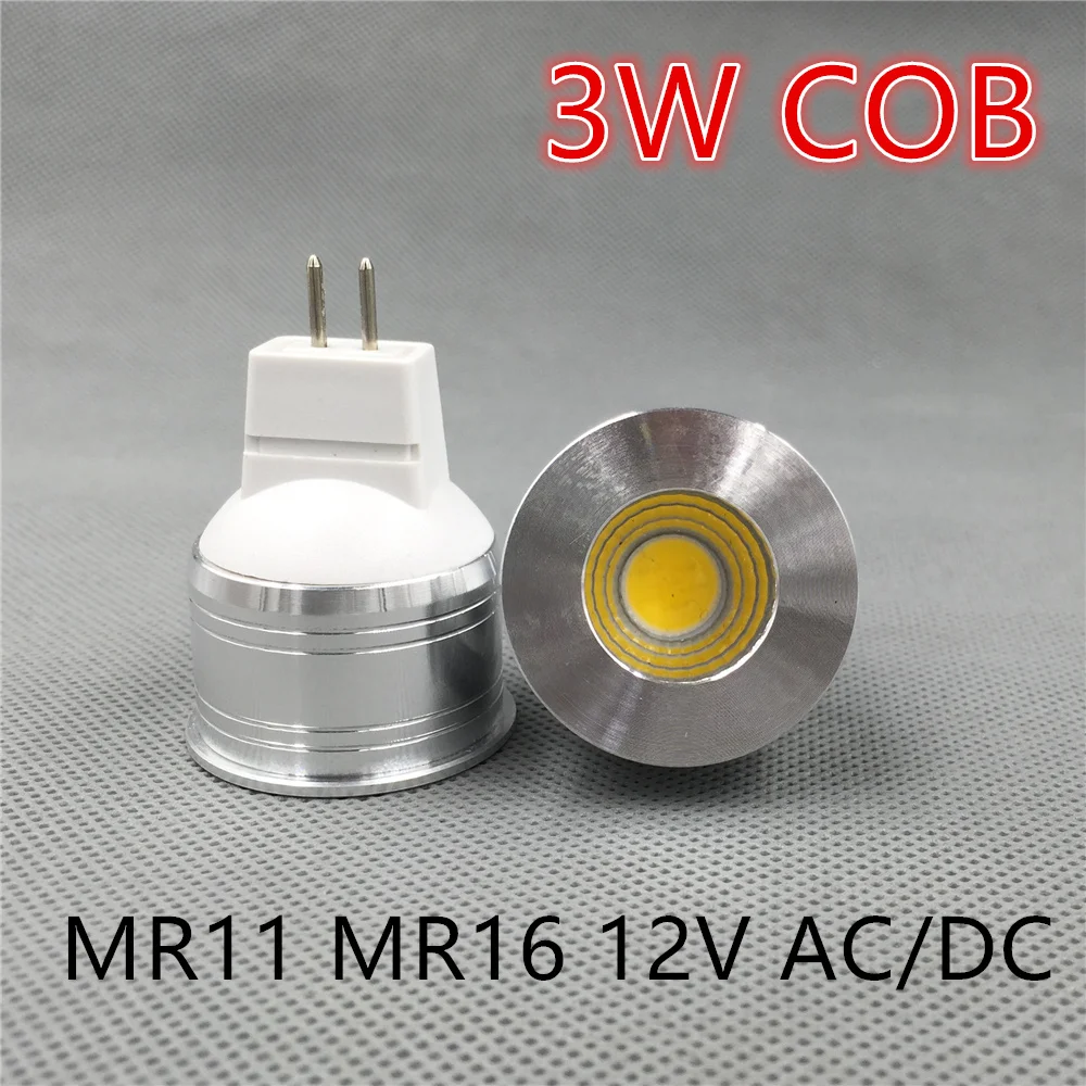 Светодиодная лампа mini mr11 mr16 35 мм прожектор 3 Вт затемнения 12 В точечный угол для