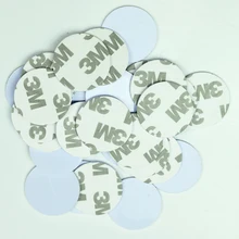 10 шт./лот 125 кГц TK4100 EM4100 RFID Монета ID карты с 3 м липкой Стикеры Читайте только Диаметр с фокусным расстоянием 25 мм для доступа Управление