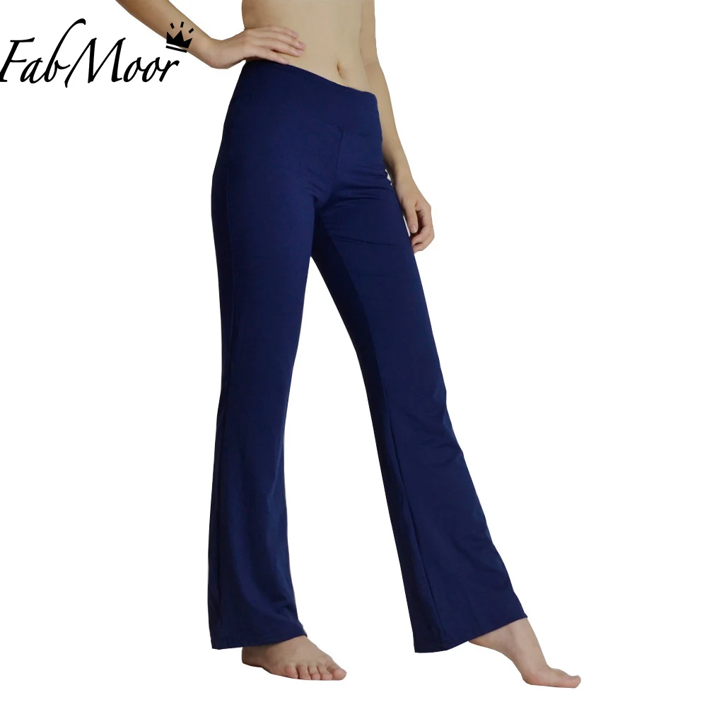 Women Power Flex Boot Cut Yoga pants Tummy Control Workout Running 4