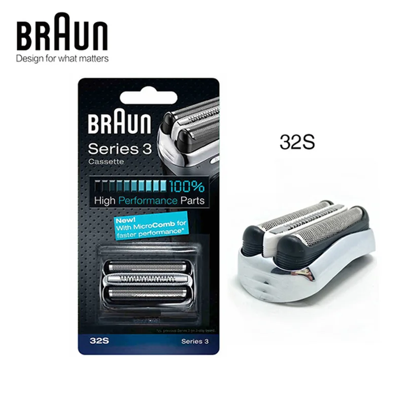 Бритва Braun Series 3 Cassette 32B 32S BT32 21B бритва головка высокая производительность части фольга и резак триммер для бороды и гребень для укладки