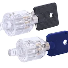 1 шт. прозрачные 7 штифтов бусины прозрачные трубчатые практики замок навесной замок для слесаря инструменты