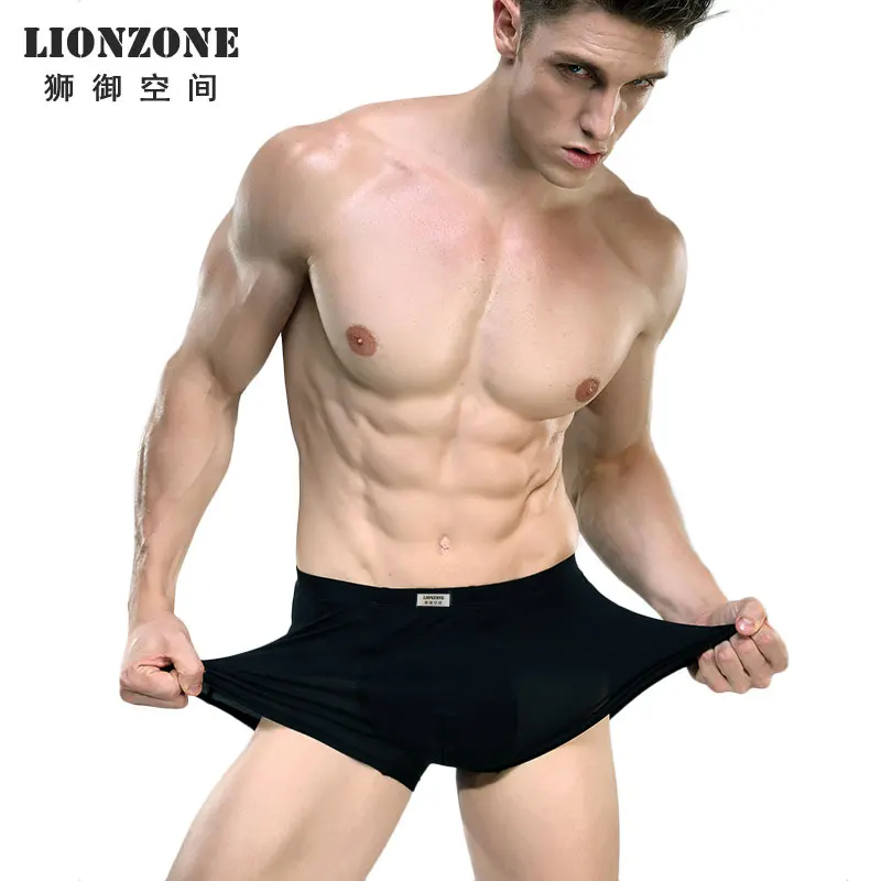 Мужские трусы боксеры LIONZONE Фирменное Качество сексуальное нижнее белье из