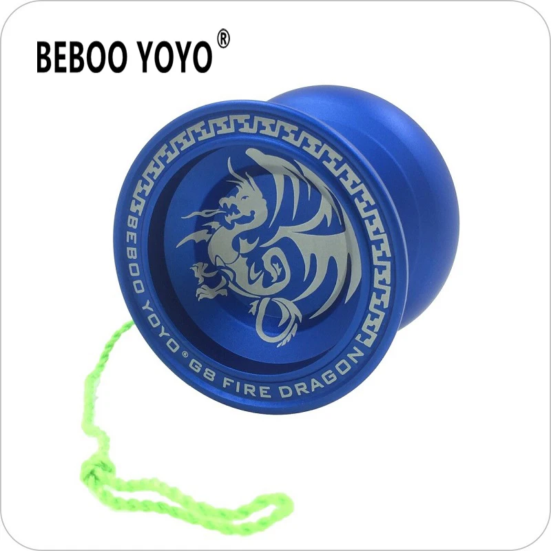 BEBOO G8 синий Огненный Дракон йо-йо Профессиональный мяч Йо-Йо Алюминий сплава Йо-Йо комплект йо-йо + перчатки + 3 веревки + сумка подарок новое
