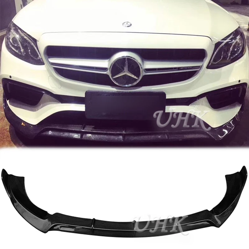 UHK Carbon Fiber Front Bumper Lip Accessories For Mercedes Benz E Class