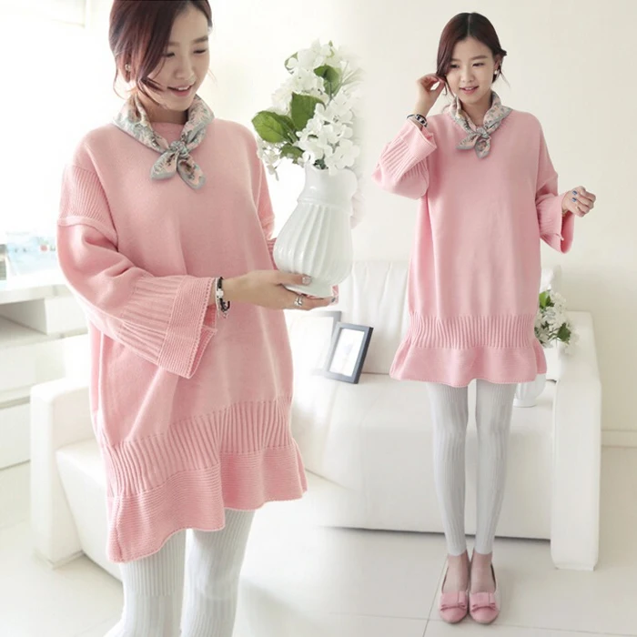 2016 New Autumn Jersey Dress Women with Horn Sleeve Loose Knit font b Sweater b font