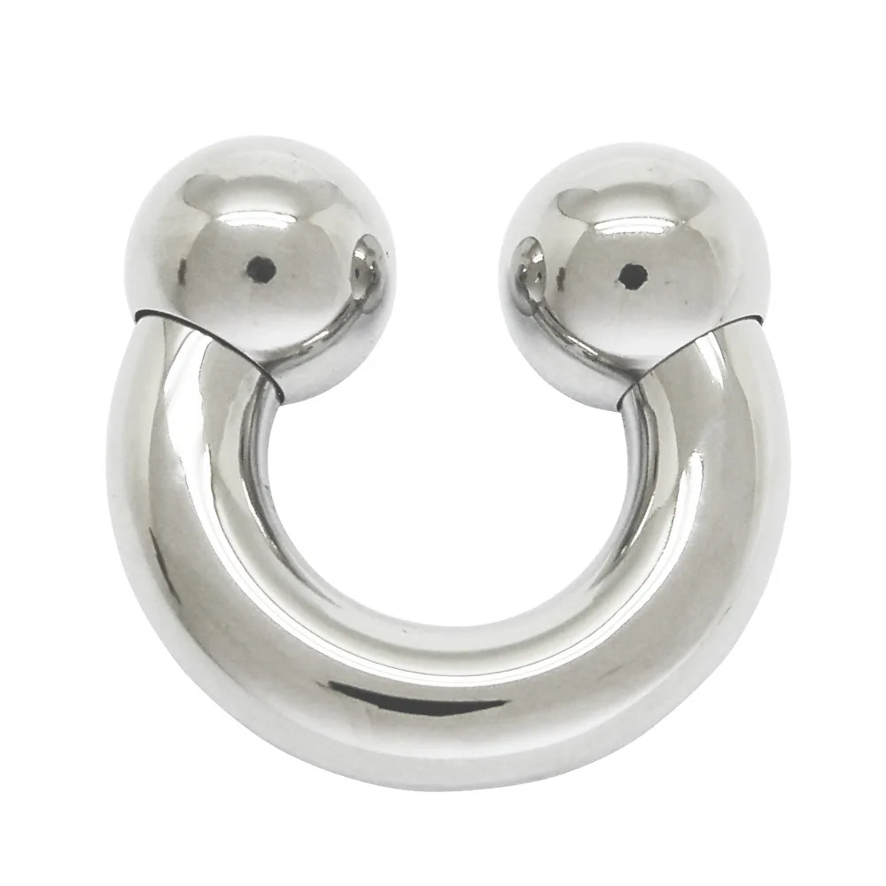 8g 6g CBR Genital Prince Albert Heavy Gauge Spring Captive Bead Ring Horseshoe