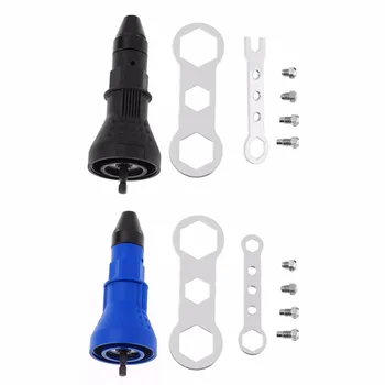 

Electric Rivet Nut Gun Riveting Tool Cordless Riveting Drill Adaptor Insert Nut Tool Riveting Drill Adapter 2.4mm-4.8mm