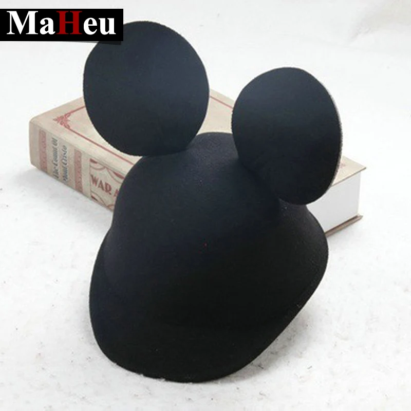 

Mouse big ear cap Adult kids Parent-child cap Cute casual peaked Solid big ears Equestrian hat For Women Boys girls