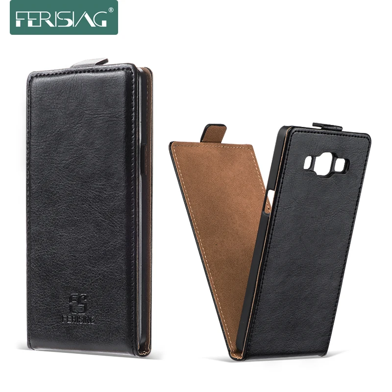 

FERISING For Samsung A5 (2015) A500 A5000 Case Flip Leather Cover For Samsung Galaxy J7 J700F Hard Magnetic Cases Phone Bag P002