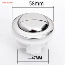 Toilet Push Buttons toilet flush button toilet button diameter 58MM free shipping universal flush toilet cistern tank single push button flush 38mm mounting hole