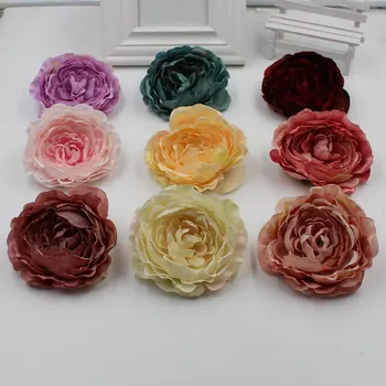 

10 pieces of silk peony artificial flower fabric wedding banquet wedding home decoration shoes bedroom hat diy accessories