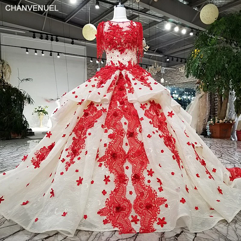 red gown pattern