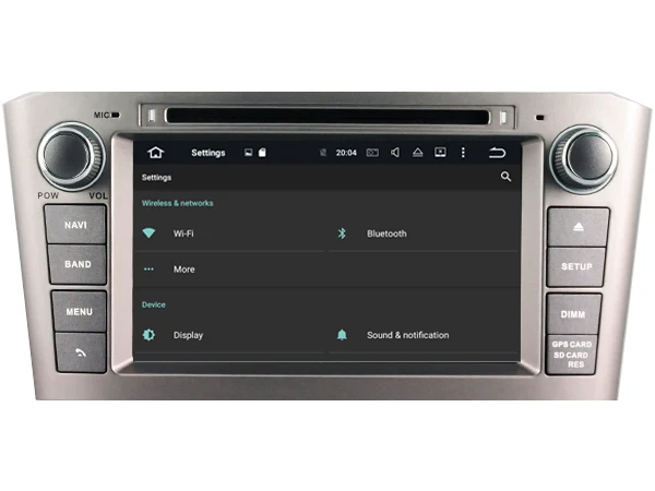 Perfect Ips screen Android 8.0 Car Dvd Navi Player FOR TOYOTA AVENSIS 2005 2006 2007 Silver Frame gps suto stereo audio multimedia 4